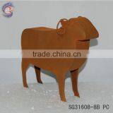 Rusted Metal Garden Decoration Animals Sheep thumbnail-1
