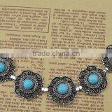 2015 YiWu New Products Bohemian Turquoise Hollow-out Flower Bracelet thumbnail-5
