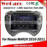 Wecaro WC-NM7043 Android 4.4.4 Stereo Double Din for Nissan March Car Dvd Player With Gps WIFI 3G 1080p thumbnail-1