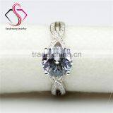 Round Brilliant Cut Forever Classic Moissanite 2CT 8.0mm Center 14k 18k White Yellow Gold Diamond Engagement Ring thumbnail-4