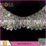 BOKA New Arrival Luxury Stone Neckline,embroidery Collar With Diamond Applique thumbnail-2
