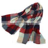 New Tassel Striped Plaid Fashion Woman Cashmere Poncho thumbnail-5