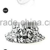 Multi Color 100% Cotton Outdoor Travel Anti-sunshine Print Bucket Hat thumbnail-3