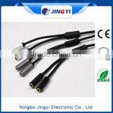 3.5mm White and Black 3 RCA Male Stereo Audio Cable thumbnail-3