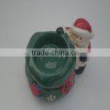 Hand Painted Christmas Shape Ceramic Candle Holder thumbnail-3
