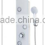 thermostatic tempered glass bathroom column shower wall set