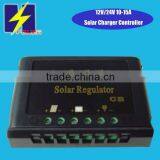 CE Approved High Efficiency PWM 12V 24V 15A Solar Controller
