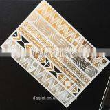 Gold Silver Tattoo Bronze Metallic Tattoo Female Girls Temporary Tattoos thumbnail-1