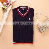 The Child's Cashmere / Sweater Vest School Students, V Collar Head Sweater Green Wind Institute Quality Choice thumbnail-2