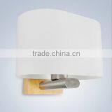 Decorative Wooden Wall Lamp Glass Shade Wall Light Scone thumbnail-1