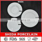 factory emboseed unique design porcelain plates