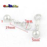 Metal Ball Chain Zipper Pull Tap Zinc Alloy Nickel For DIY Zipper Sliders #FLQ163 thumbnail-4