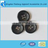 Classical Black Laser Engraved Really Horn Button