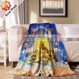 2016 Fashion Customize Heat Transfer Printed Flannel Blanket thumbnail-3