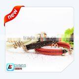 Women Best Gift Red Genuine Leather Stingray Bracelet With Rose Gold Clasp Hot Sale thumbnail-6