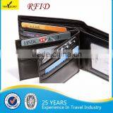 New Design Four Fold Durable Young Man Leather RFID Wallet thumbnail-6