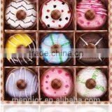 Mendior Wholesale Chocolate Doughnut Lip Balm Set Fruit Essence Birthday Gift 9pcs/set/box Support OEM thumbnail-1