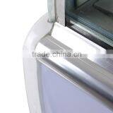 Curved Glass Ice Cream Gelato Display Freezer/ Commercial Refrigerator Showcase thumbnail-3