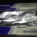 pop up aluminum foil sheet with FDA, SGS, HACCP, KOSHER certificate