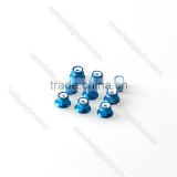 Airplane hardware blue color aluminum hex flange nut with M5 bolts