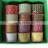 HOT SALE ! Gift Wrapping Decorations Colorful Cotton Twisted Ribbon, Rayon Twisted Cord, Twisted Rope