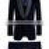 Custom Made Wedding Dress Navy Wool Tuxedo With Single-Button thumbnail-3