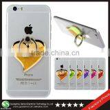 Samco Multi-Angle 360 Degree Rotating Loving Heart Liquid Quicksand Cell Phone Stand With Finger Ring thumbnail-1