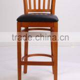 Beech Wood Barstool Wood Chair Hotel Chair thumbnail-2