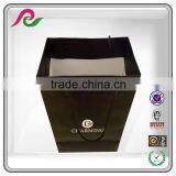 Luxury Black Custom Logo Printed Recyclable Paper Bag With Special Surface Texture thumbnail-3