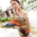 Sexy Handmade Swimwear Crochet Beach Swimsuit Cover Up Knitted Bikini thumbnail-3