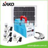 2015 Newest DC Solar System With USB Chagrer and 12V DC Light and Battery Inside