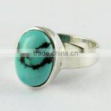 Royston !! Turquoise 925 Sterling Silver Ring, Gemstone Silver Jewellery, Silver Jewellery thumbnail-3