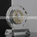2016 Polish Clear Crystal Glass Alarm Desktop Clock thumbnail-2