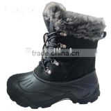 2016 new design snow boot eva rubber sole snow boot fur lining man boot oxford fabric man boot