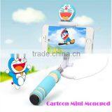 2015 Hot Sell Mini Wired All In One Selfie Stick Handheld Extendable Fold Selfie Stick Holder For Cell Phone thumbnail-2