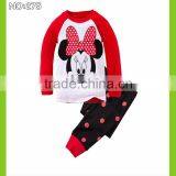 Girls Cartoon Minnie Pajamas Baby Cotton Pajamas Sets Children Long Sleeve Pyjamas Kids Lovely Sleepwear Girls Mini Clothes Quality Choice thumbnail-1