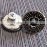 Shaped Metal Jeans Button