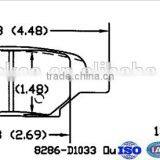 Brake Pad Set Less-metal Semi-metal Ceramic Material Brake Pads FMSI D1033-7937/8286 thumbnail-4