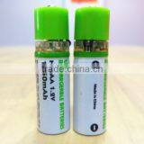 1.2v AA Ni-MH USB Battery 2pcs/card 1450mAh thumbnail-1