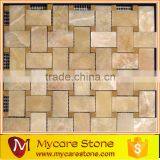 Natural Beige Marble Mosaic Tile Polished Surface thumbnail-5