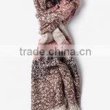 Helsinki Cool Burgundy, Tan, and Navy Blue Silk Woolen Scarfs for Girls thumbnail-5