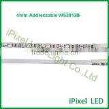 Addressable Ws2812b 4mm PCB Width Led Tape Light for Some Special Project thumbnail-3