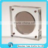 Magnetic Box With Spongs Plexiglass Milled Box Acrylic Round Hole Box