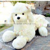 Plush Stuffed White Dog Toys With Clothes