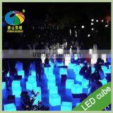 Plastic Bar Furniture Lighted Led Cube Chair Cube Bar Chair thumbnail-5