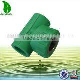 PPR Pipe Fitting Green Color Thread Female Tee (7044) thumbnail-1