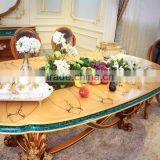 Italy New Design Neo-Classic Marquetry Dining Room Furniture Wooden Carving Dining Table Set For 8 People thumbnail-3