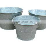 High quality best selling eco friendly Round Zinc flower vase from Viet Nam