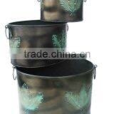 Large Round Planters Set thumbnail-1