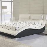 Fahsion S Shaped PU Leather Home Furniture Soft Bed thumbnail-6